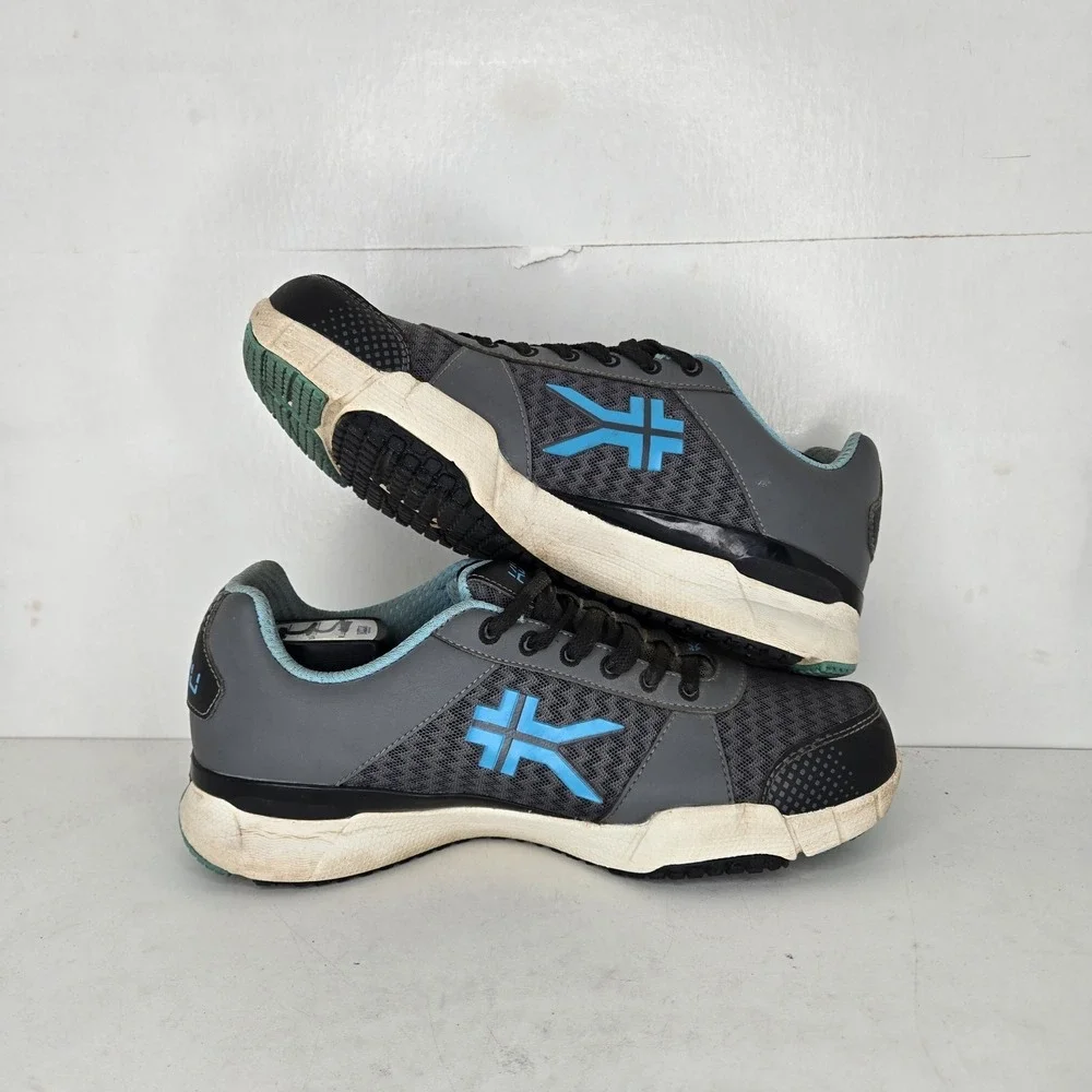Kuru Quantum Athletic Shoes Women's 8 Medium Grey Blue Walking Pain Relief Arch - Picture 7 of 8